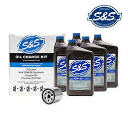 [HIDE]3601-0492 S&S OIL CHANGE KIT M8