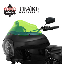 9” ICE KOLORED FLARE™ WINDSHIELDS